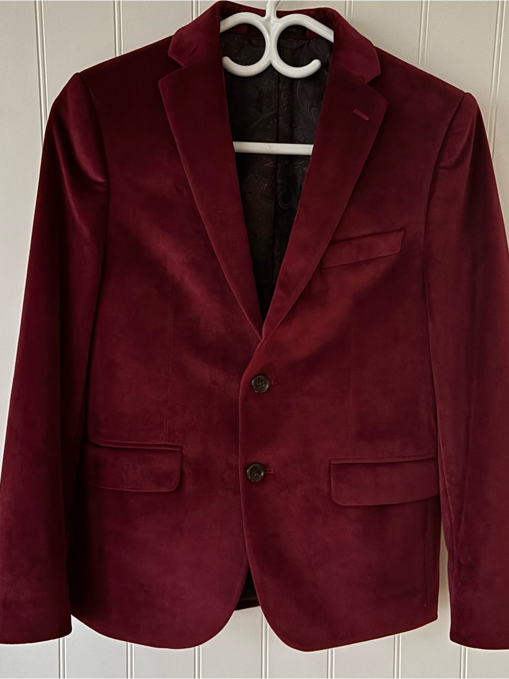 Lauren Ralph Lauren Hudson’s Bay Boy's Sport Coat Wine Velvet